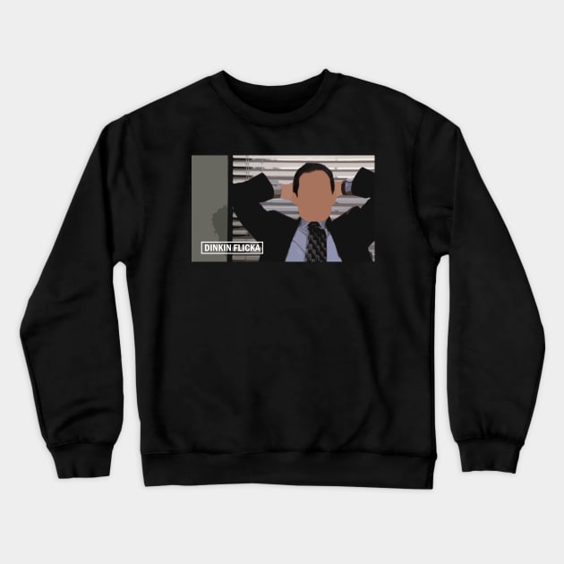 DINKIN FLICKA MICHAEL SCOTT Crewneck Sweatshirt by inevitabiliTee